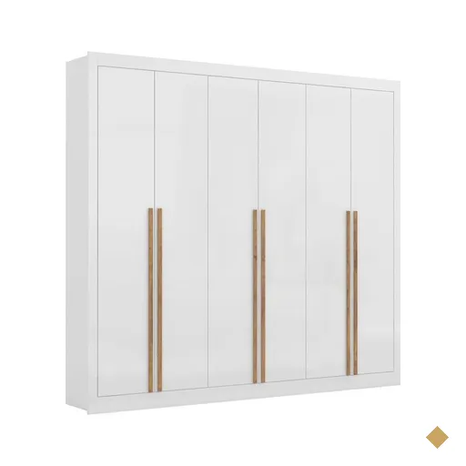 Guarda-Roupa 6 Portas 6 Gavetas Maxel, MDP, Cannes