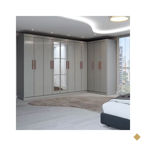 Guarda-Roupa Casal Modulado Odisseia 11 Portas 4 Gavetas com Espelho Onix -…
