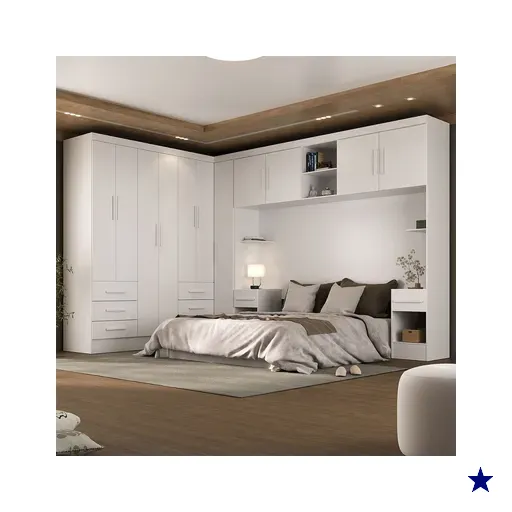 Guarda-Roupa Modulado Soberano 11 Portas 8 Gavetas Branco - Panorama Móveis