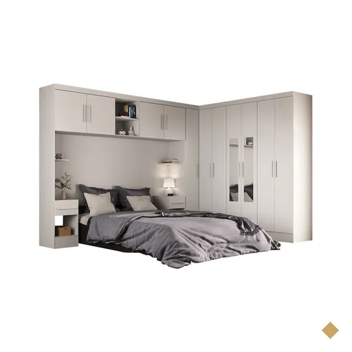 Guarda-Roupa Modulado Soberano 11 Portas 5 Gavetas com Espelho Branco -…
