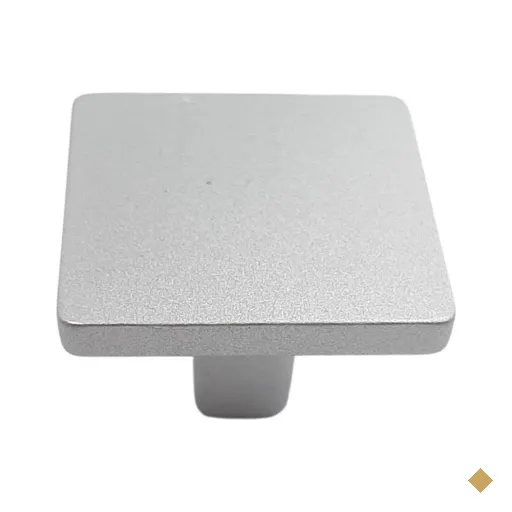 Puxador Aspen 188 Ponto Quadrado Cromo Acetinado Para Móvel Armários e Gavetas