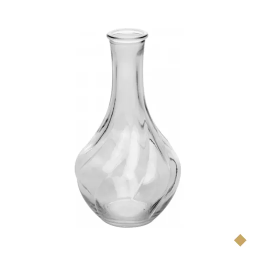 Vaso Vidro 9x17cm Pumpkin Lyor Vasinho Alto Transparente Jarro Flores…