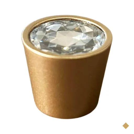 Puxador Ponto Dourado Diamante para Móveis Trend Torralba Bancadas Gavetas…