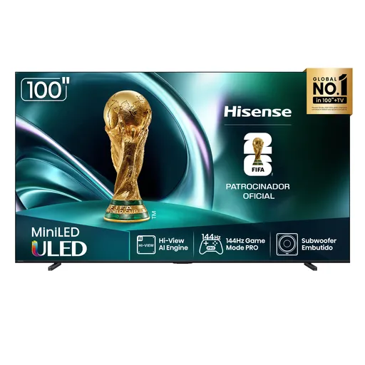 Smart TV 4K Hisense Mini LED 100” Polegadas, Processador com AI, Modo Jogo…