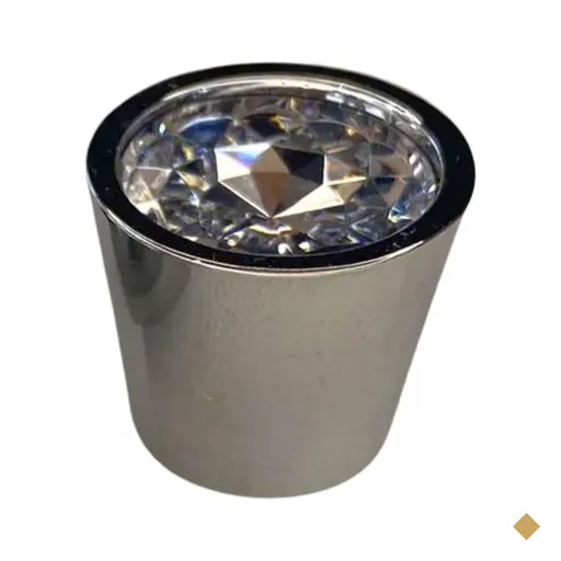 Puxador Ponto Cromado 2cm para Móveis Torralba Trend Redondo Planejado Zamac