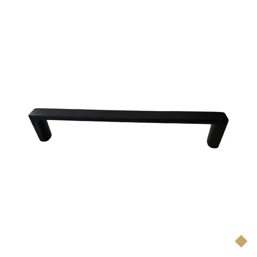 Puxador Oeiras Preto Fosco 13,5cm para Armários Gavetas Zamac Torralba