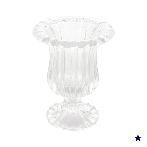 Vaso de Vidro para Flores Decoração 11x14,5cm Escritório Sala Hall de…