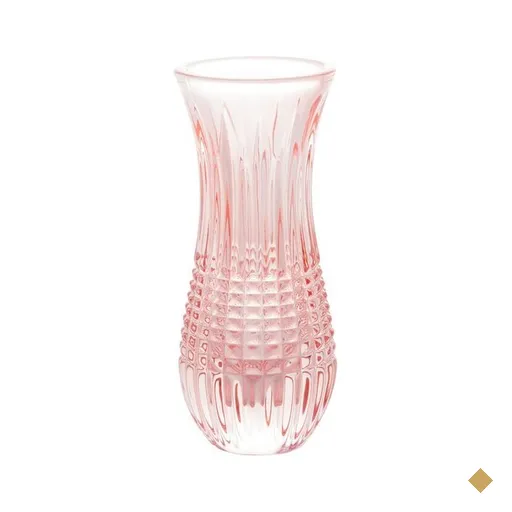 Vaso Decorativo Wolff Queen, Cristal Rosa - 27972 