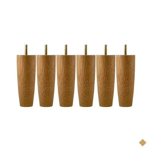 Kit 6 Pés Para Cama Solteiro 12cm Pe De Cama Box Em Madeira