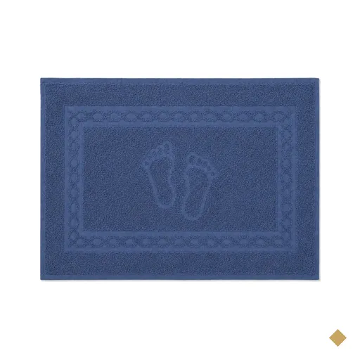 Toalha de Piso Luxo 100% Algodão 450g/m² 45x68cm Bene Casa Indigo