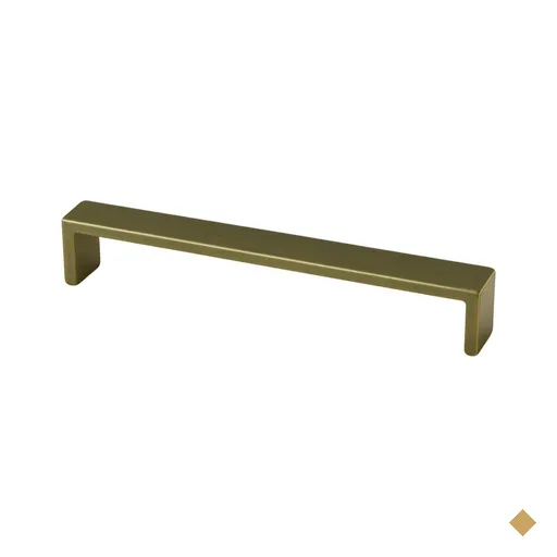 Puxador Reto Alça Bronze Fosco Piauí 160mm Gavetas Armários Zamac Torralba