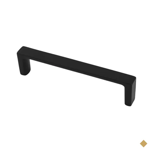Puxador Alça de Móvel Preto Fosco 16cm Piauí Torralba Minimalista 3267