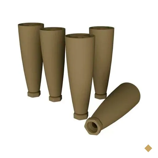Multiuso de Cozinha Kit 5Un Pés Cônicos Reguláveis P/ Balcão Bronze - Henn