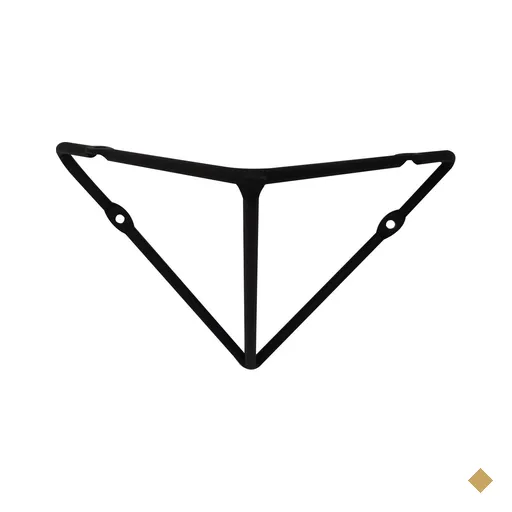 Suporte Mão Francesa Triangular Prateleira Aramado Estilo Industrial Preto…