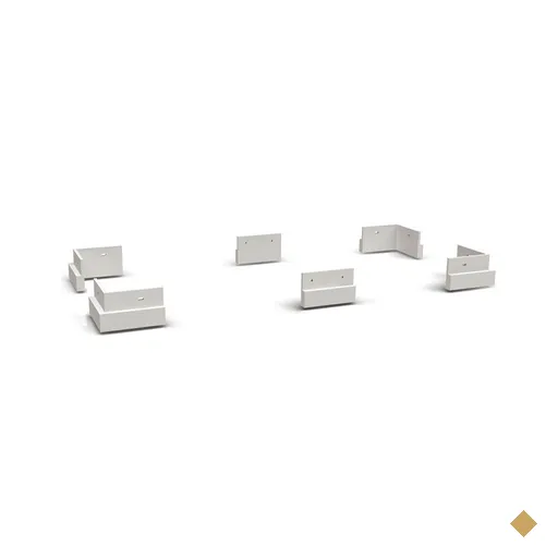 Módulo Cozinha Kappesberg Maxxi Kit c/ 6 Pés PVC B111 Branco-Kappesberg