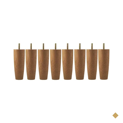 Conjunto 8 Pés Para Móveis Cama Casal Pé Para Cama Box Em Madeira