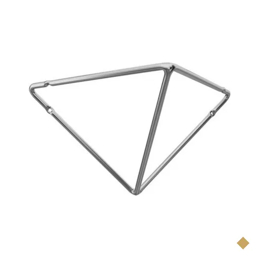 Suporte Mão Francesa Triangular Prateleira Aramado Estilo Industrial Cromado