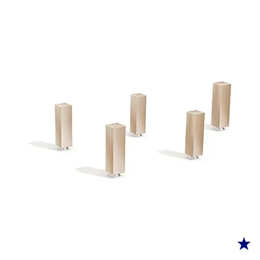 Módulo Cozinha Kappesberg Maxxi Kit c/ 5 Pés PVC Cromado PE5…