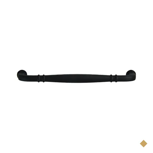 Puxador para Móveis Alça Preto Fosco 1767 Grenade Armários Gavetas Torralba