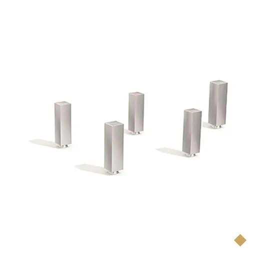 Módulo Cozinha Kappesberg Maxxi Kit c/ 5 Pés PVC Cromado PE5…