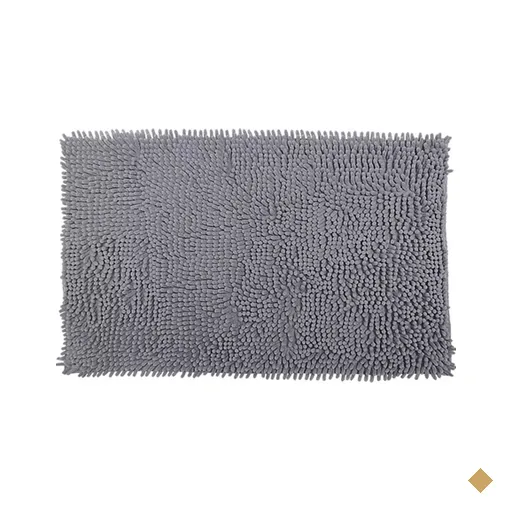 Tapete Popcorn Antiderrapante 50x70cm Cinza