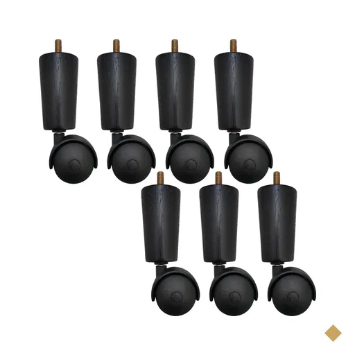 Kit 7 Pe De Cama Box Casal Rodinhas Para Moveis Pé Para Cama