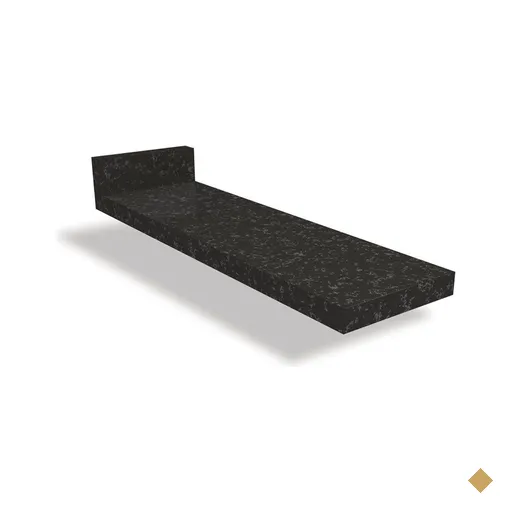Tampo de Cozinha Modulado p/ Balcão S508 15cm Preto - Kappesberg