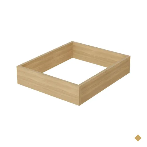 Módulo Cozinha Nesher Marquesa Kit de Rodapé Multilinha 40x47x10cm Nature -…