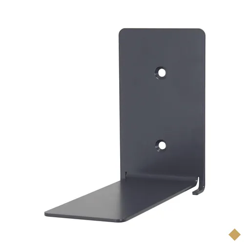 Porta Livros De Parede Cinza 6x13cm Organizador Oculto Expositor Masutti