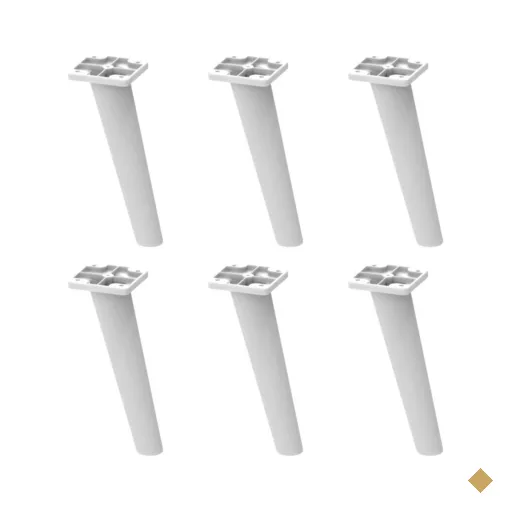 Kit 6 Pés Palito Retrô para Balcão de Cozinha 150cm Veneza Multimóveis…