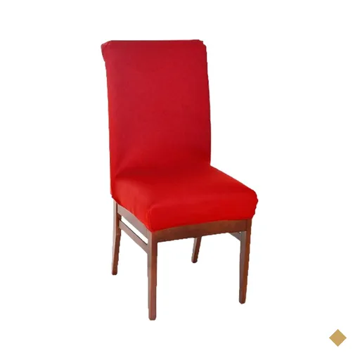 Kit 4 Capa de Cadeira Malha Gel Ajustável Vermelho