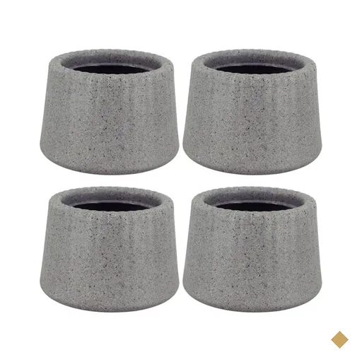 Kit 4 Vasos Decorativos para Flor 8,5cm Pequenos Tramontina Lótus Polietileno…