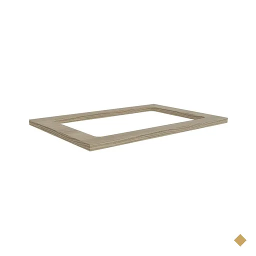 Tampo de Cozinha Modulado p/ Balcão Cooktop E608 80cm Nogueira - Kappesberg