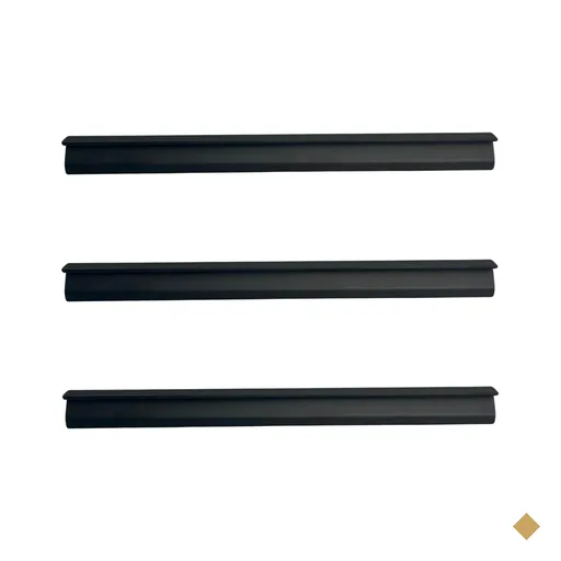 Kit 3 Puxadores Preto 20cm para Móveis Libero Nuevo Cava Invertida Facetato…