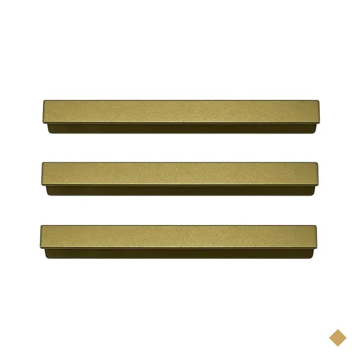 Kit 3 Puxadores para Móveis 20cm Dourado Líbero Nuovo Torralba Sobreposto…