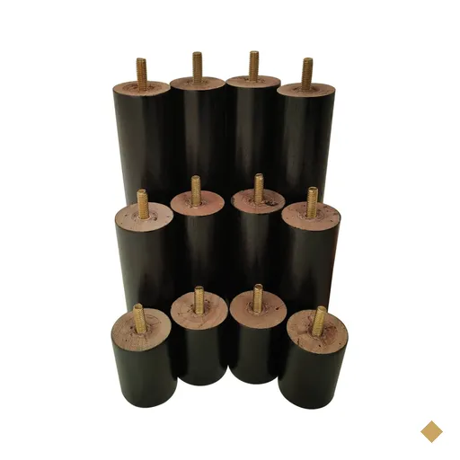 12 Pés De Madeira  Anti Refluxo Conjunto De Pés De Madeira
