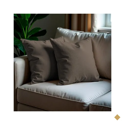 Kit 2 Capas de Almofadas Boucle Marrom 45x45cm Cama inBox