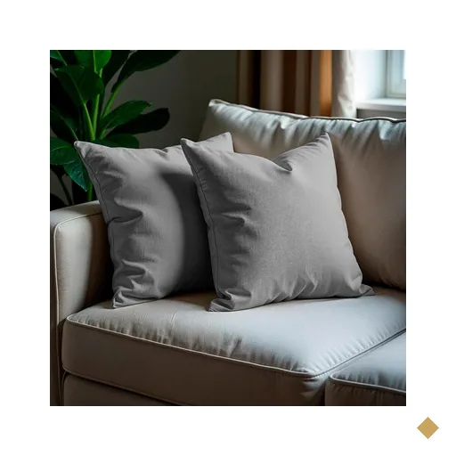 Kit 2 Capas de Almofadas Boucle Cinza Claro 45x45cm Cama inBox