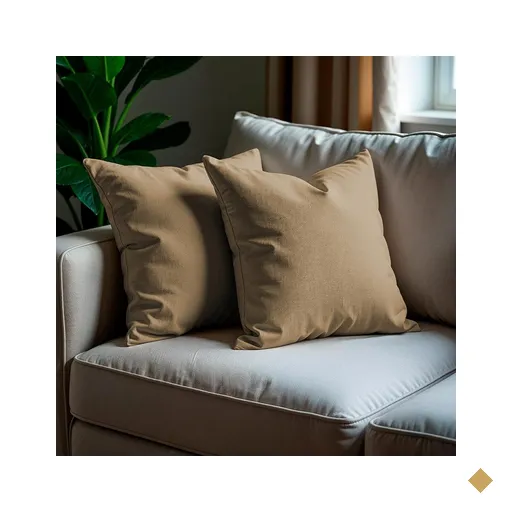 Kit 2 Capas de Almofadas Boucle Caramelo 45x45cm Cama inBox