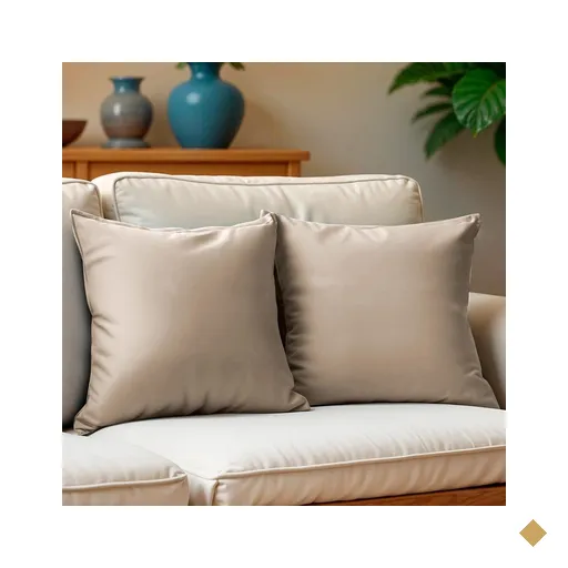 Kit 2 Capas de Almofadas Velusoft Bege 45x45cm Cama inBox