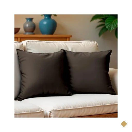 Kit 2 Capas de Almofadas Velusoft Café 45x45cm Cama inBox