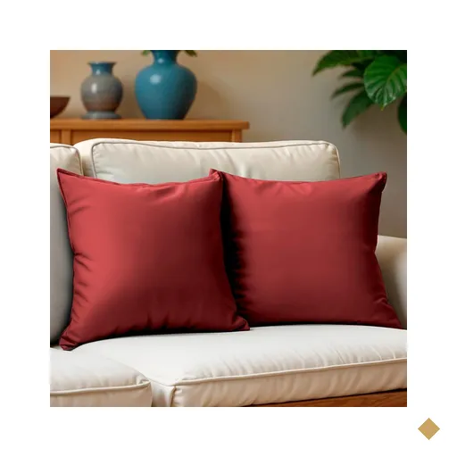 Kit 2 Capas de Almofadas Velusoft Vermelho 45x45cm Cama inBox