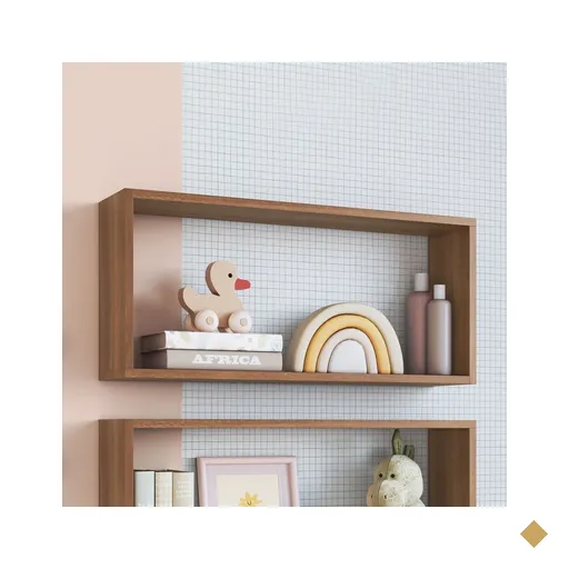 Nicho Organizador Ni7030 Grande Multiuso Nogal - Art In Móveis