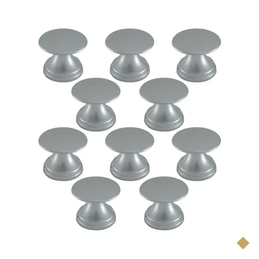 Conjunto de 10 Puxadores 199 Tucson Ponto Cromo Acetinado Para Móveis…