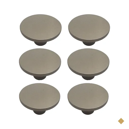Conjunto de 6 Puxadores Naico Ponto Redondo 206 Bronze Para Móvel Armários e…