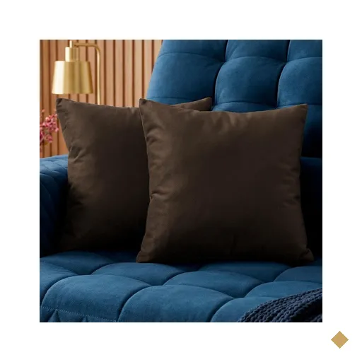 Almofadas Kit Plumie de 45x45cm 2 Uni Velusoft Café Cama inBox