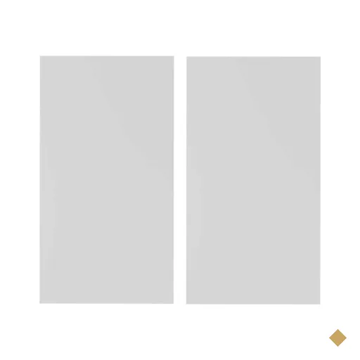 Espelho Decorativo de Vidro Retangular 40 x 20 cm Lapidado/Polido - Kit C/ 2…