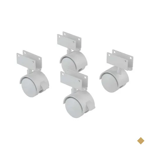 4 Rodinhas Para Berço Rodízio Roda Chapa U 12mm 100KG