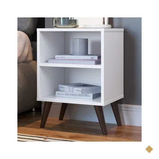 Mesa De Cabeceira 1 Prateleira Cb200 Branco - Completa Móveis