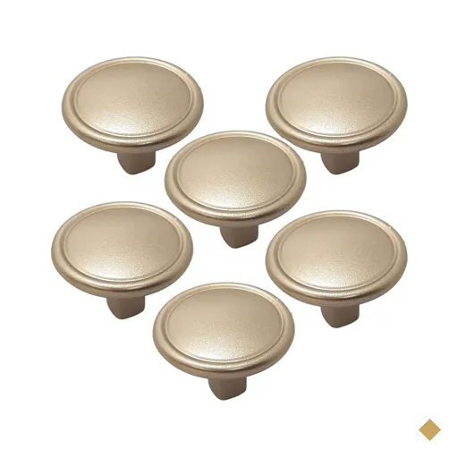 Kit 6 Puxadores 1764 Grenade Ponto Dourado Torralba para Móveis Armários…